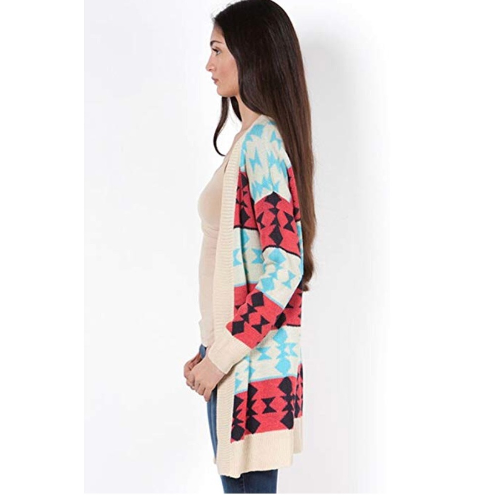 B Sharp Aztec Print Cardigan - Picture 7 of 8